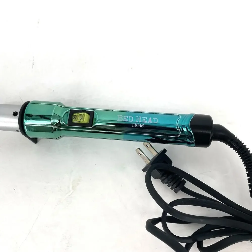 Bed Head TIGI Corkscrew Curling Wand Clamp Free Spiral Hair Styling Iron